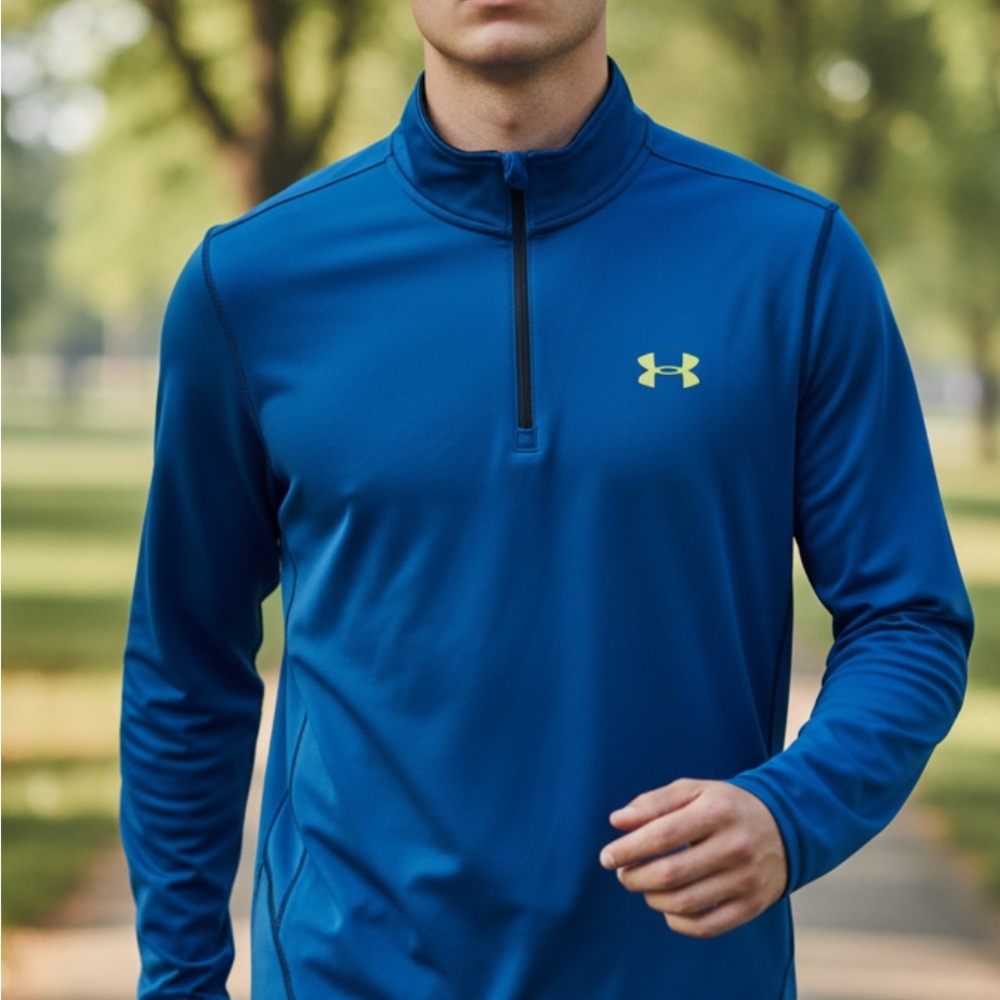 Under Armour Men's Blue Performance Quarter-Zip Jacket